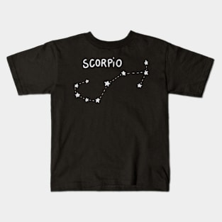 Zodiac Sign - Scorpio Black Kids T-Shirt